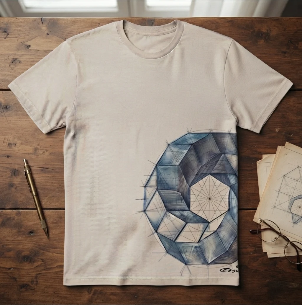 Graphic Drop Shoulder Oversized Tee – Geometry Wheel